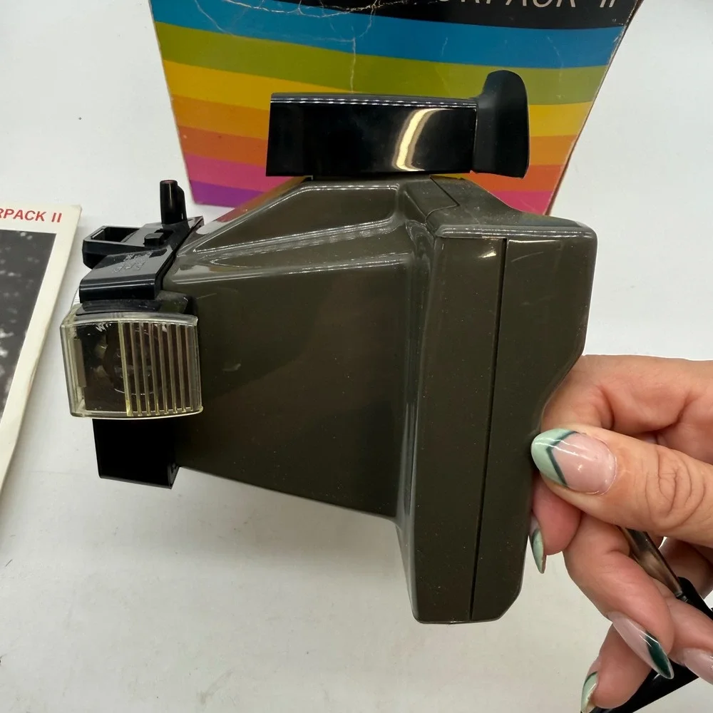 Vintage Polaroid Colorpack II Land Camera with Original Box Manual retro tech